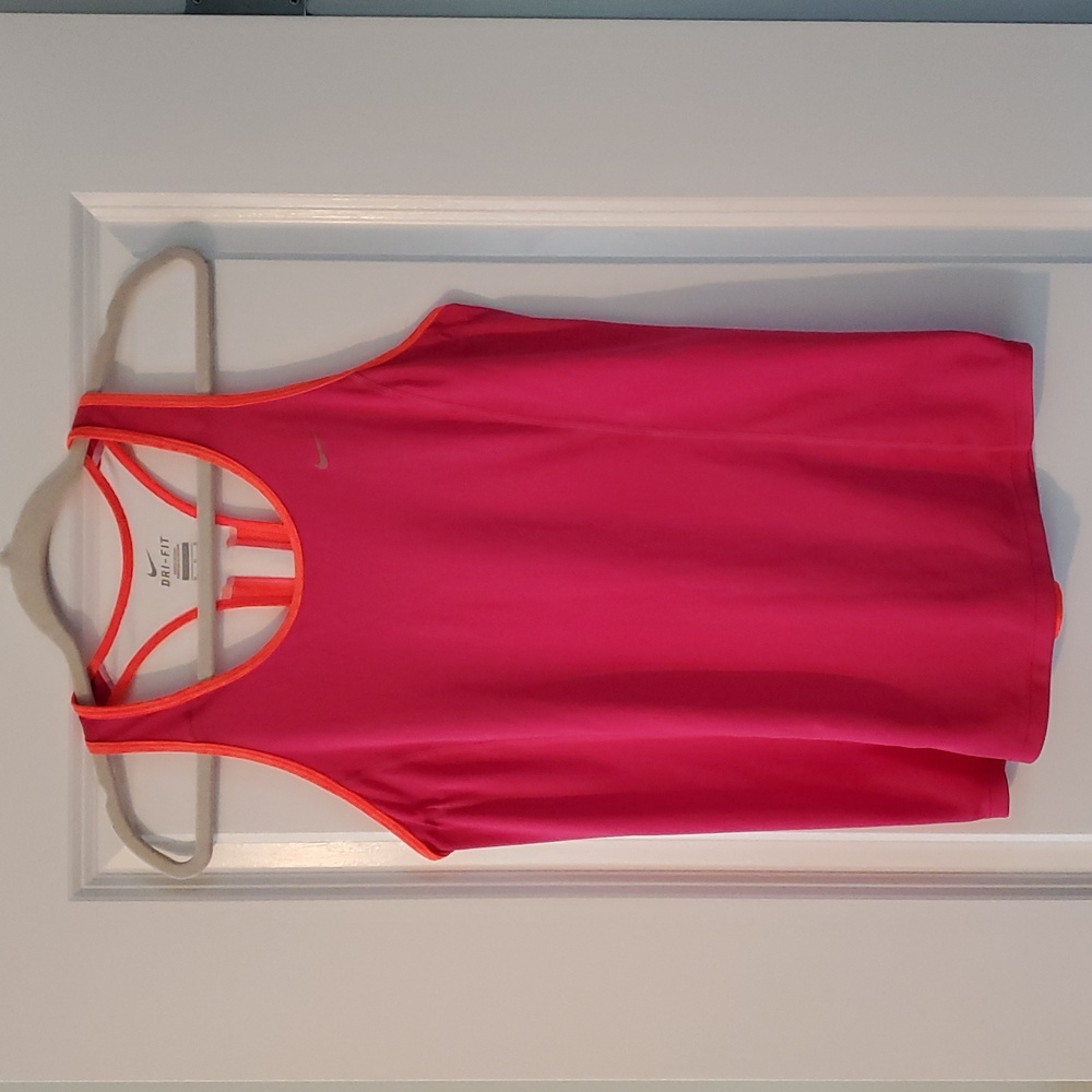 Nike Women's Pink and Orange Tank Top - Picture 11 of 15